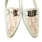 Dior Trotter Loafers Driving Shoes Leather White 35.5 — view 4