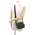 Loewe Shoulder Bag Repeat Anagram Mini Pochette Canvas Chaco Le Grey-black — view 4