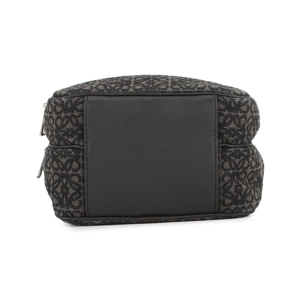 Loewe Shoulder Bag Repeat Anagram Mini Pochette Canvas Chaco Le Grey-black — view 3