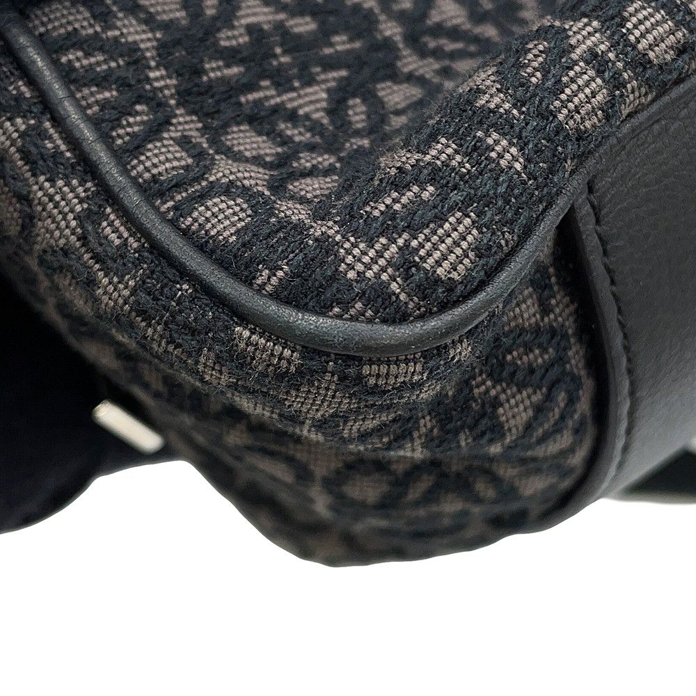 Loewe Shoulder Bag Repeat Anagram Mini Pochette Canvas Chaco Le Grey-black — view 7