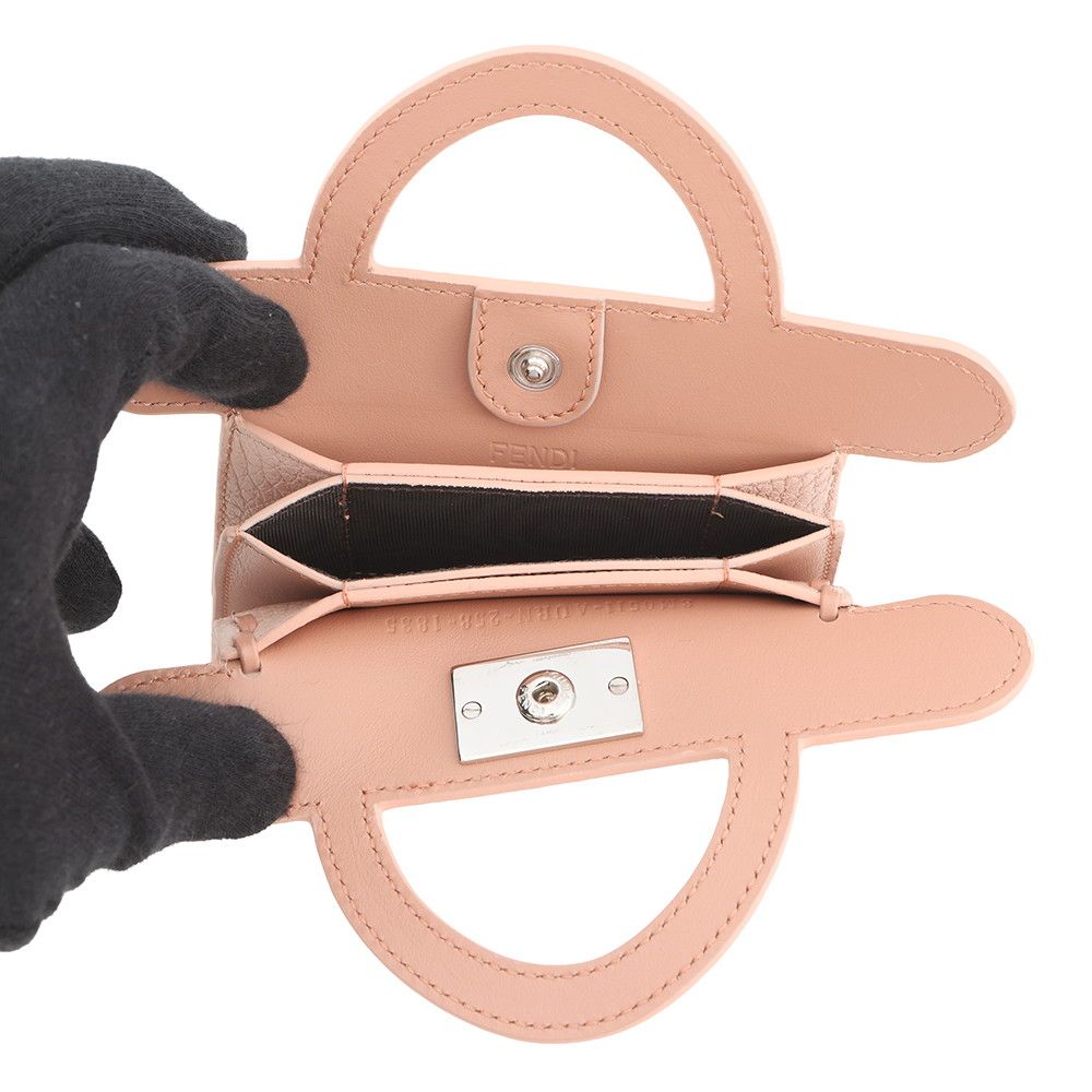 Fendi Card Case Peekaboo Selleria Calf Leather — view 4