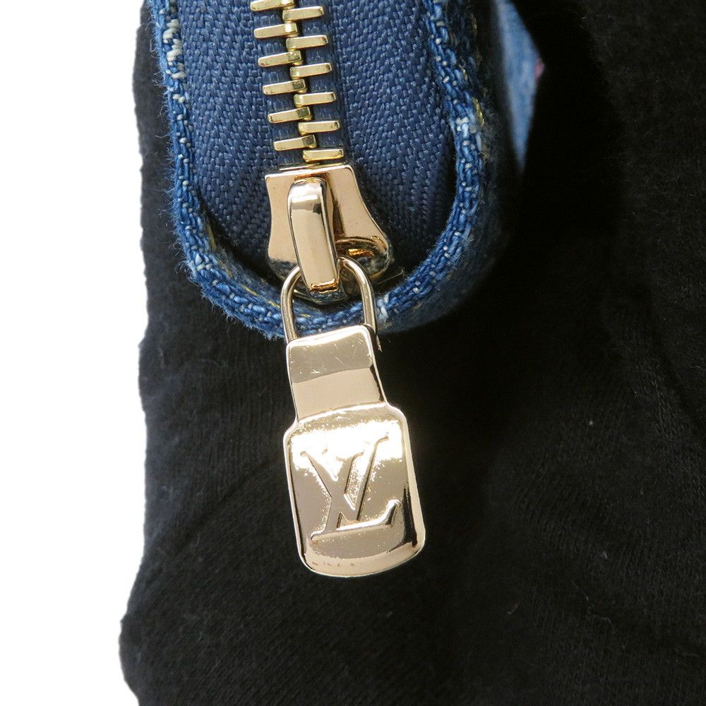 Louis Vuitton Wallet Monogram Cherry Denim LV TM Zippy — view 5