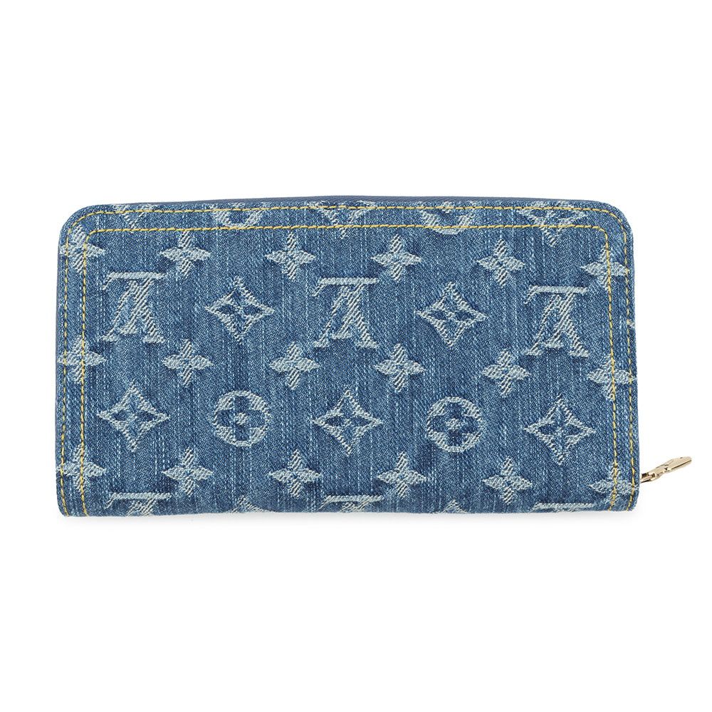 Louis Vuitton Wallet Monogram Cherry Denim LV TM Zippy — view 3