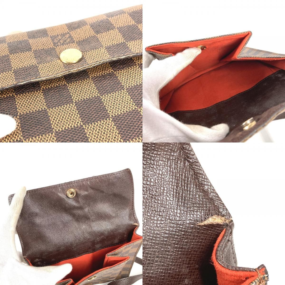 Louis Vuitton Shoulder Bag Pimlico Damier Canvas Ebene Brown — view 8