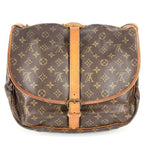 Louis Vuitton Shoulder Bag Saumur 35 Monogram Canvas Brown — view 2