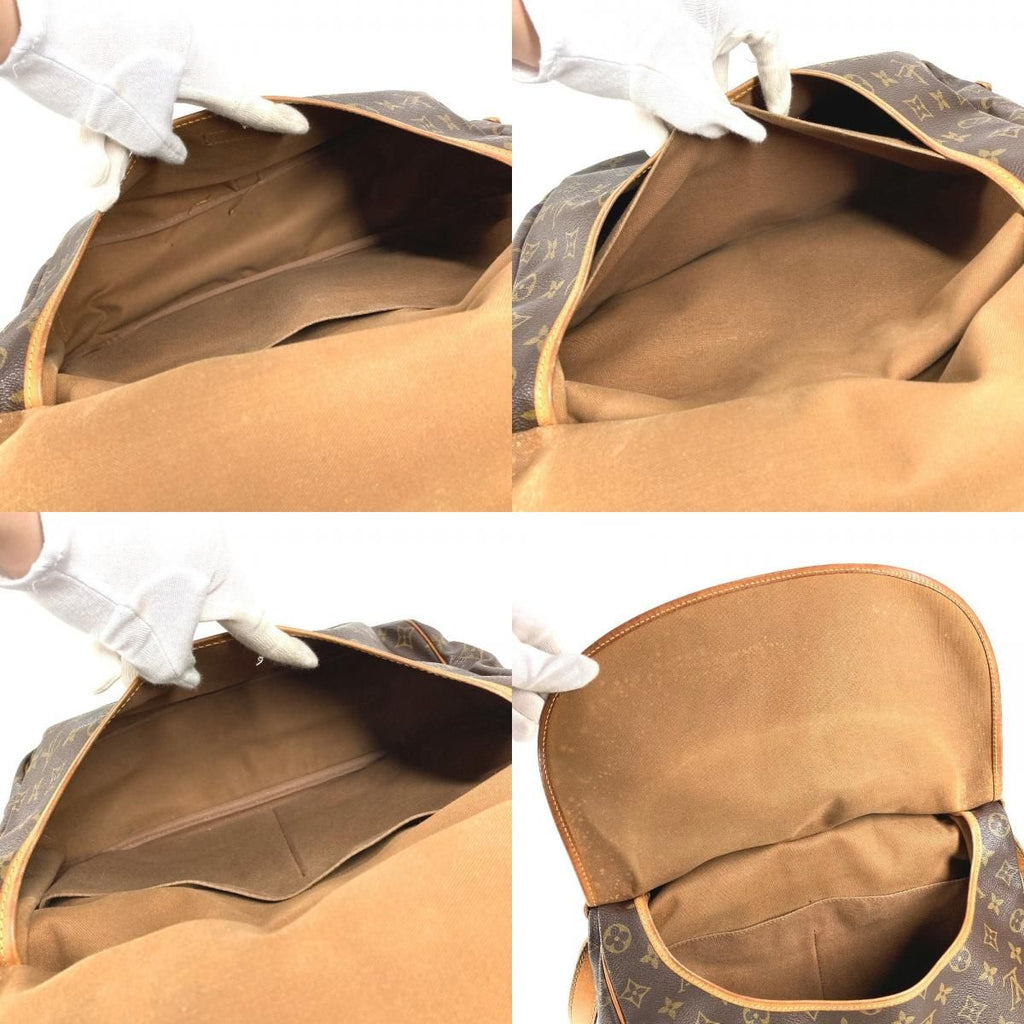Louis Vuitton Shoulder Bag Saumur 35 Monogram Canvas Brown — view 8