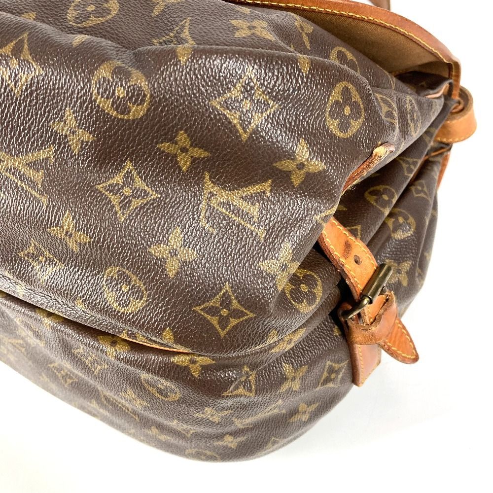 Louis Vuitton Shoulder Bag Saumur 35 Monogram Canvas Brown — view 4
