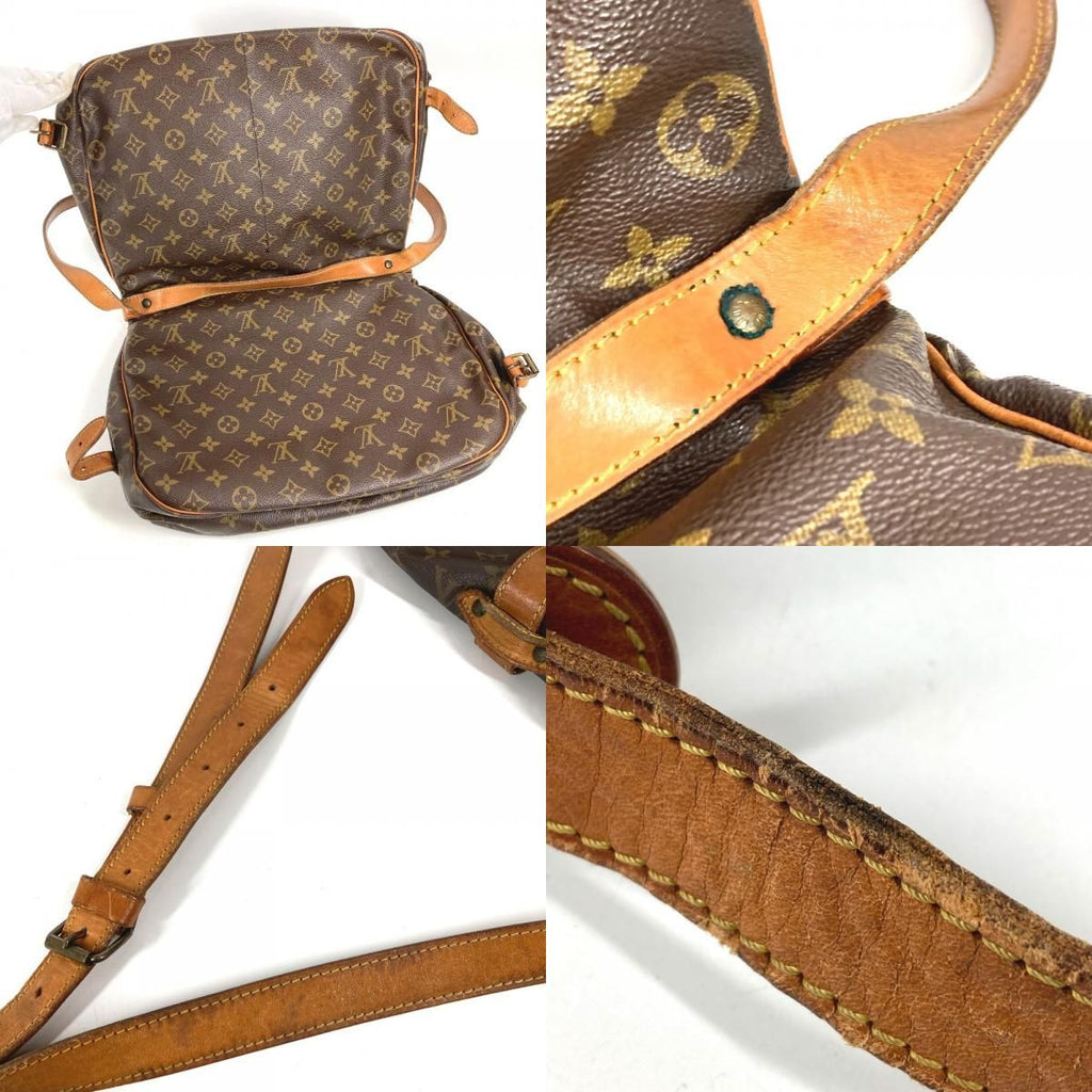 Louis Vuitton Shoulder Bag Saumur 35 Monogram Canvas Brown — view 9