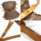 Louis Vuitton Shoulder Bag Saumur 35 Monogram Canvas Brown — view 9