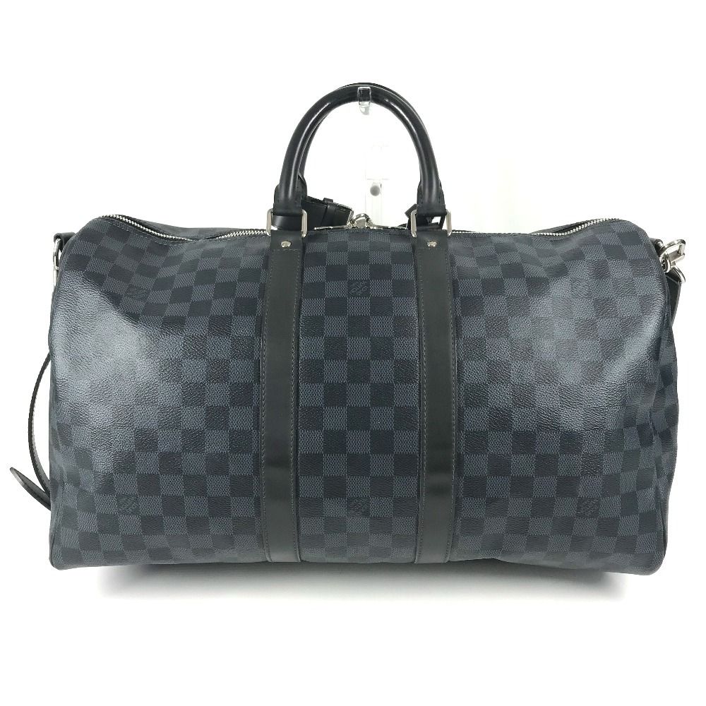 Louis Vuitton Boston Bag Keepall Bandouliere 45 Damier Ecobalt Canvas — view 2