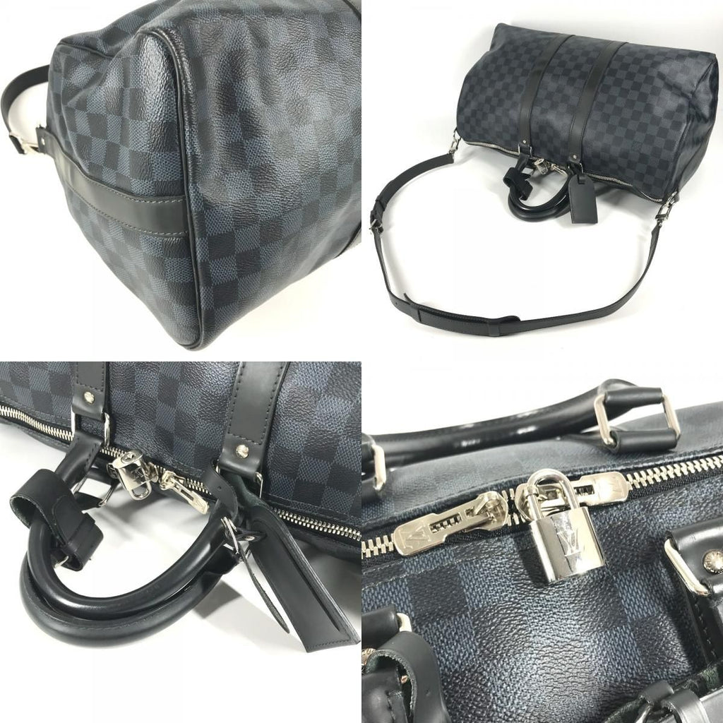 Louis Vuitton Boston Bag Keepall Bandouliere 45 Damier Ecobalt Canvas — view 7