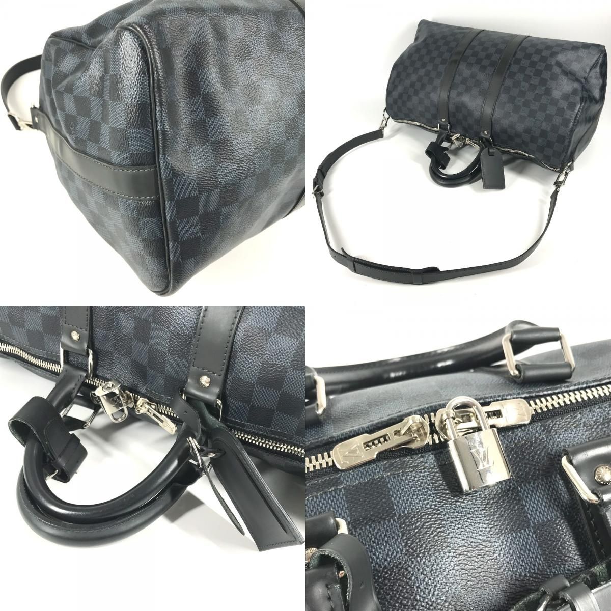 Louis Vuitton Boston Bag Keepall Bandouliere 45 Damier Ecobalt Canvas — view 7