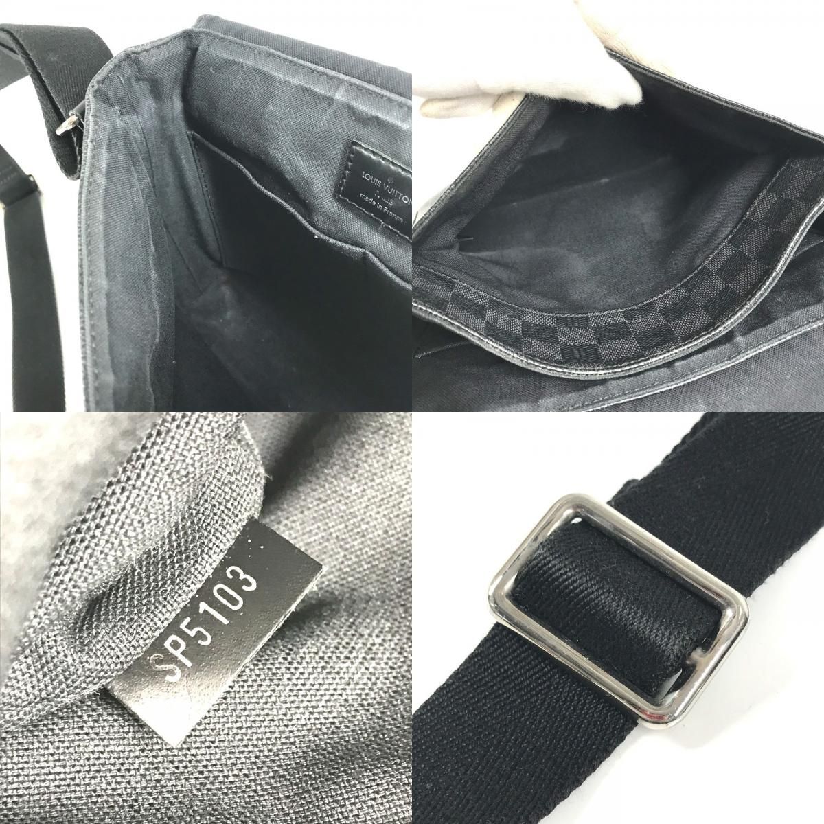 Louis Vuitton Shoulder Bag District PM Damier Graphite — view 9