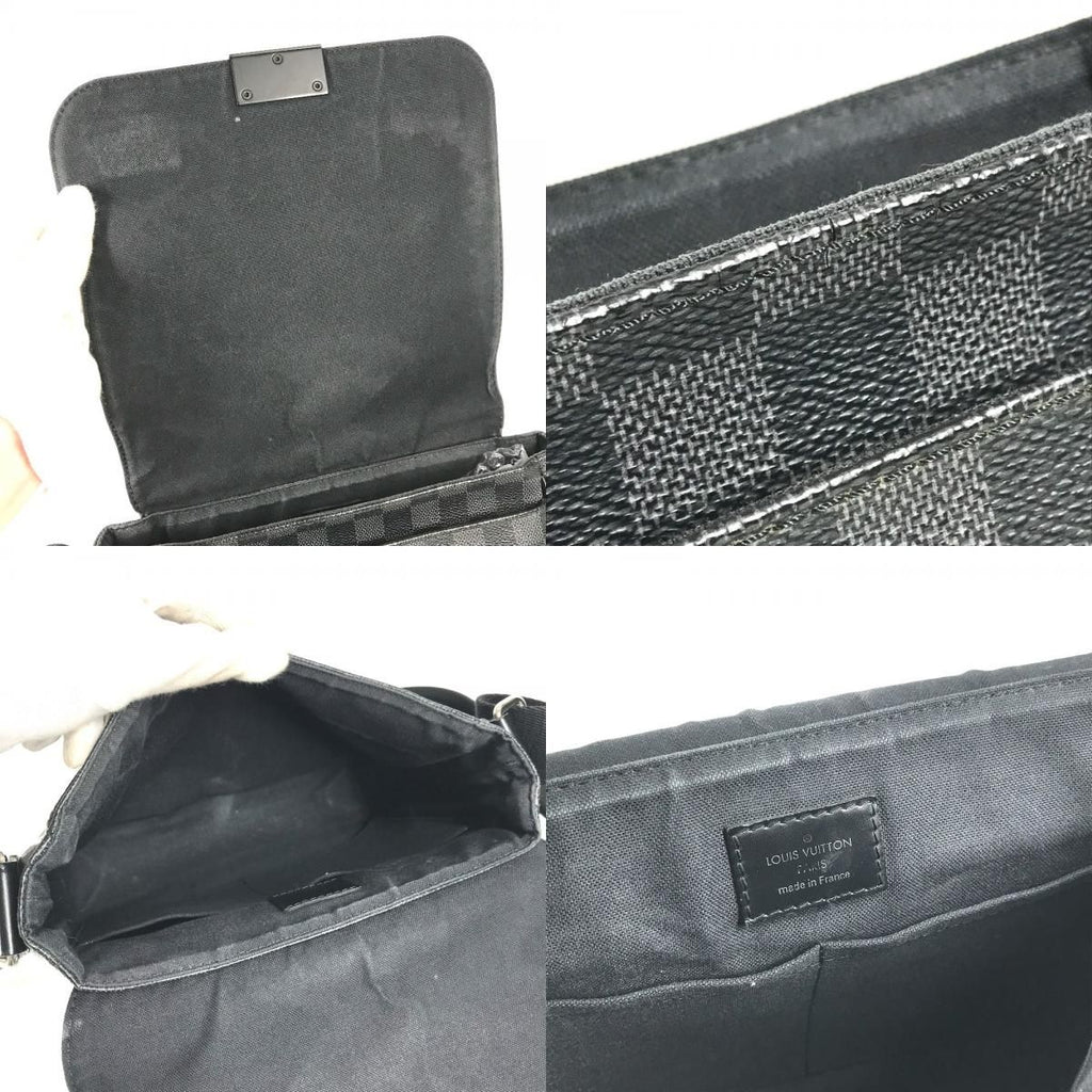 Louis Vuitton Shoulder Bag District PM Damier Graphite — view 8