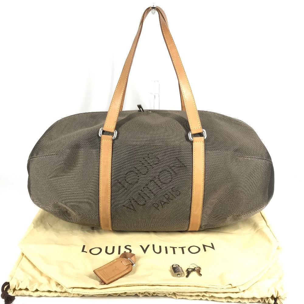 Louis Vuitton Boston Bag Akatan Damier Geant Canvas Khaki — view 2