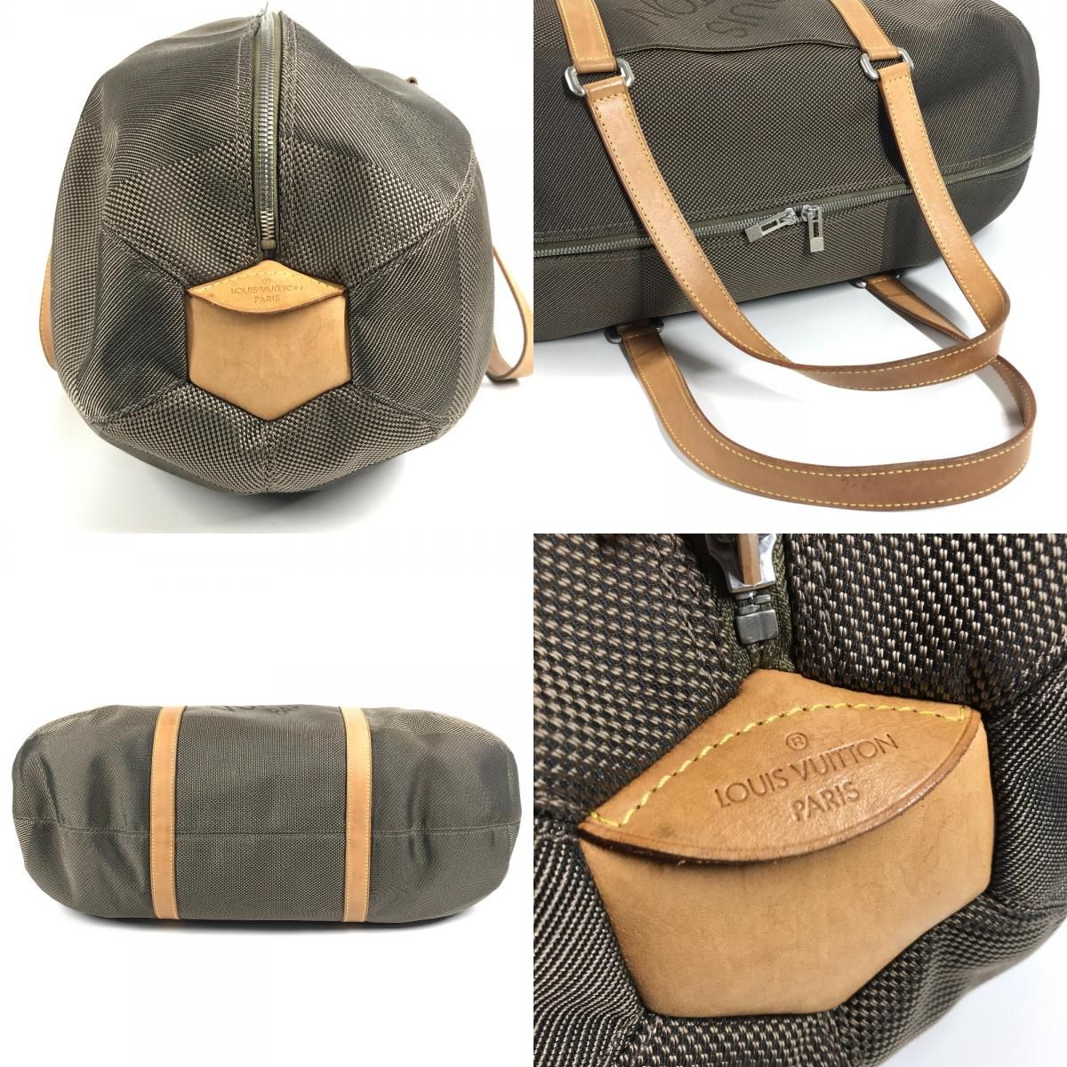 Louis Vuitton Boston Bag Akatan Damier Geant Canvas Khaki — view 7
