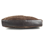 Chanel Handbag CC Logo Quilted Velour Brown — view 5