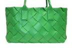 Bottega Veneta Intrecciato Handbag Green Calfskin Gold — view 2