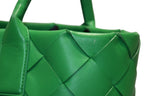 Bottega Veneta Intrecciato Handbag Green Calfskin Gold — view 5