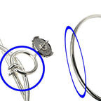 Hermes Earrings Loop MM Silver — view 8