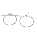 Hermes Earrings Loop MM Silver — view 6