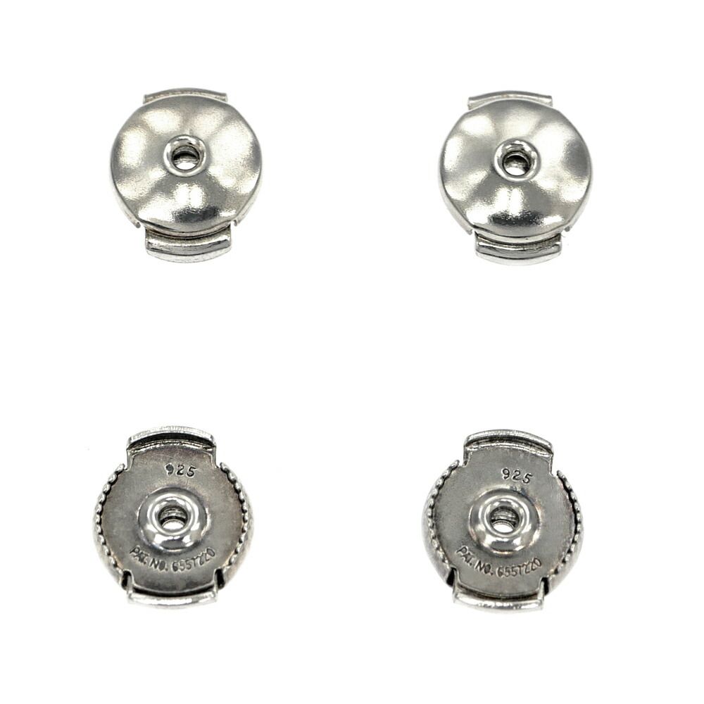 Hermes Earrings Loop MM Silver — view 7