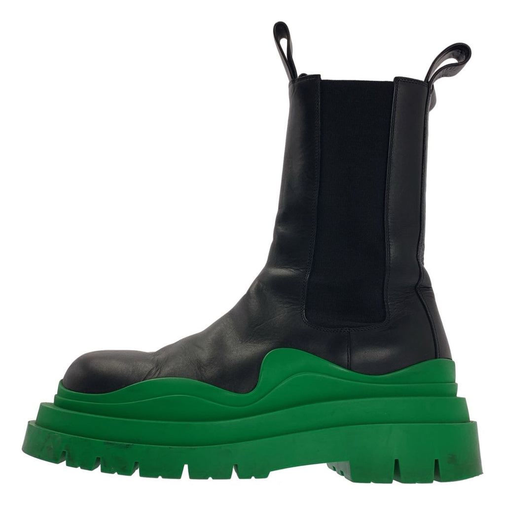 Bottega Veneta Tire Chelsea Boots 41 Black Green — view 2