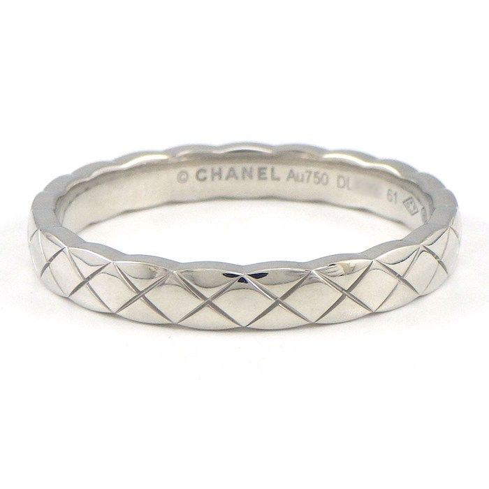 Chanel Ring Coco Crush Mini Quilted 18K White Gold — view 2