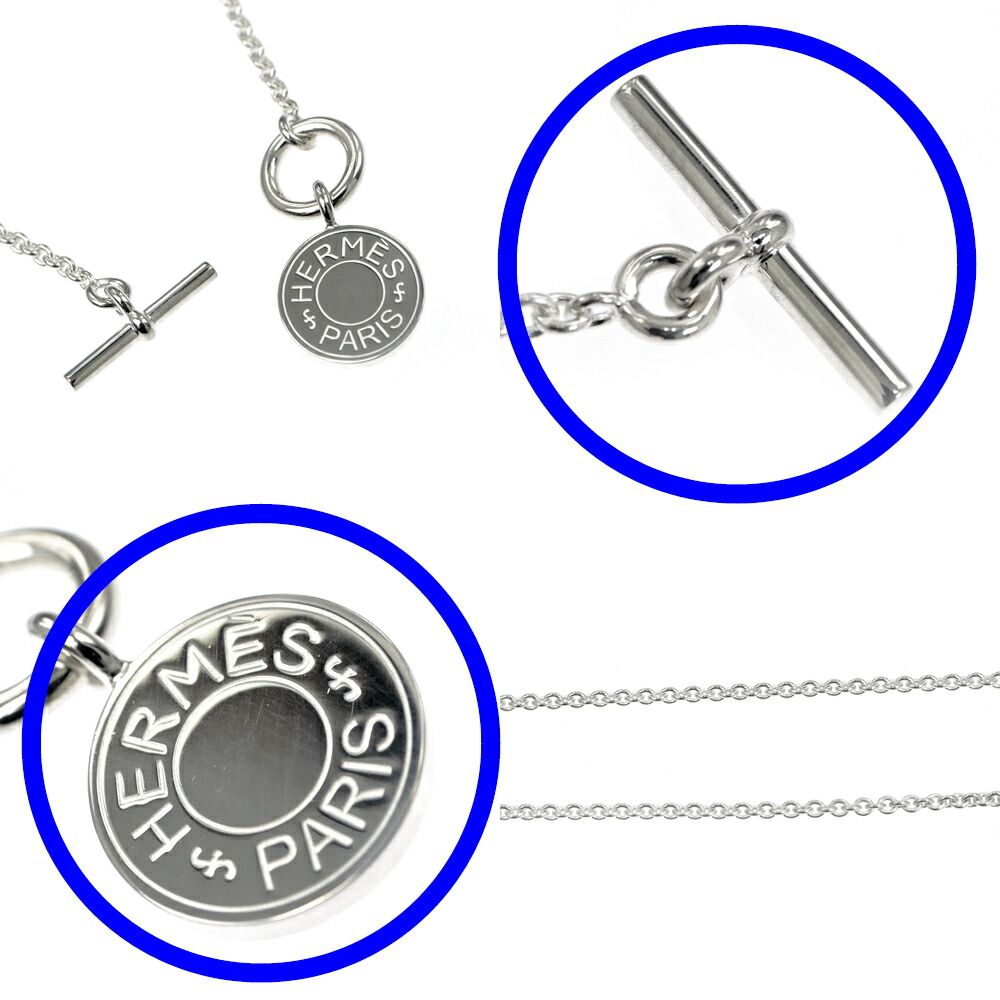 Hermes Necklace Amulet Series Exlibris Pendant Silver — view 8