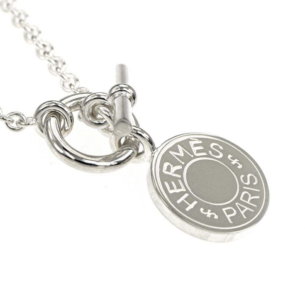 Hermes Necklace Amulet Series Exlibris Pendant Silver — view 3