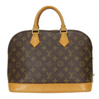 Louis Vuitton Handbag Alma Monogram Leather Brown — view 3