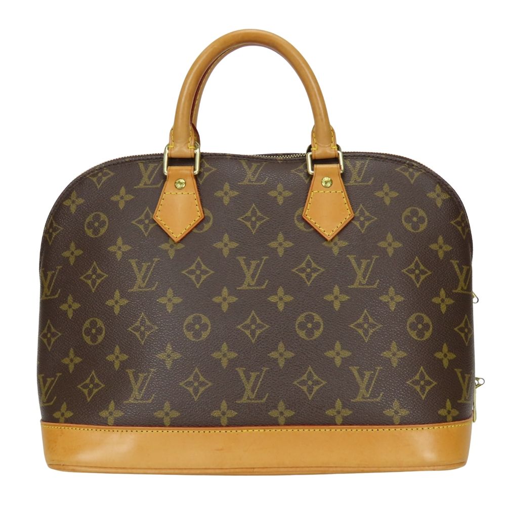 Louis Vuitton Handbag Alma Monogram Leather Brown — view 3
