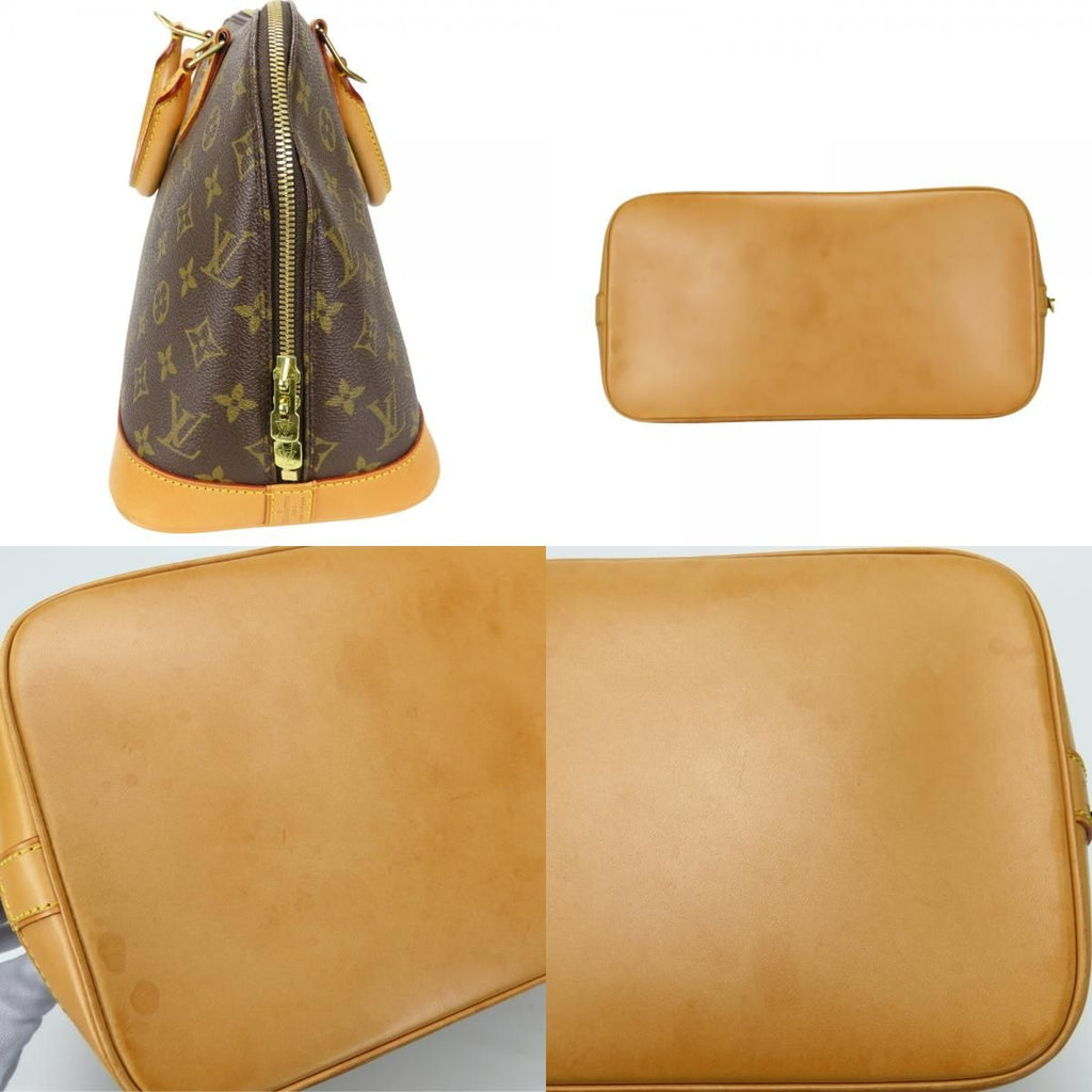 Louis Vuitton Handbag Alma Monogram Leather Brown — view 4