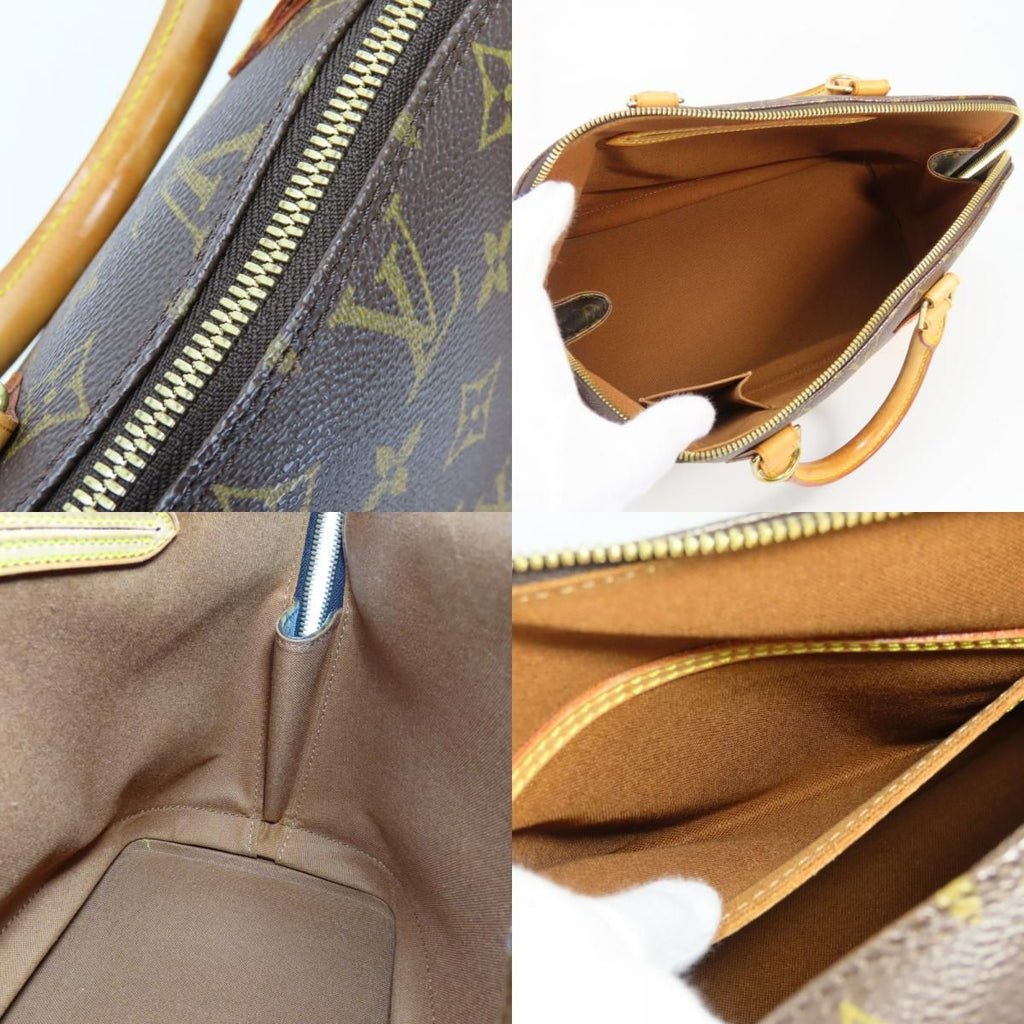Louis Vuitton Handbag Alma Monogram Leather Brown — view 8