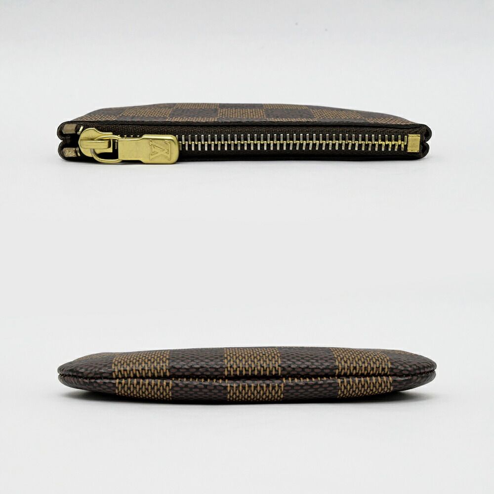 Louis Vuitton Damier Pochette Cles Card Key Case Gold — view 4