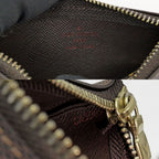 Louis Vuitton Damier Pochette Cles Card Key Case Gold — view 8