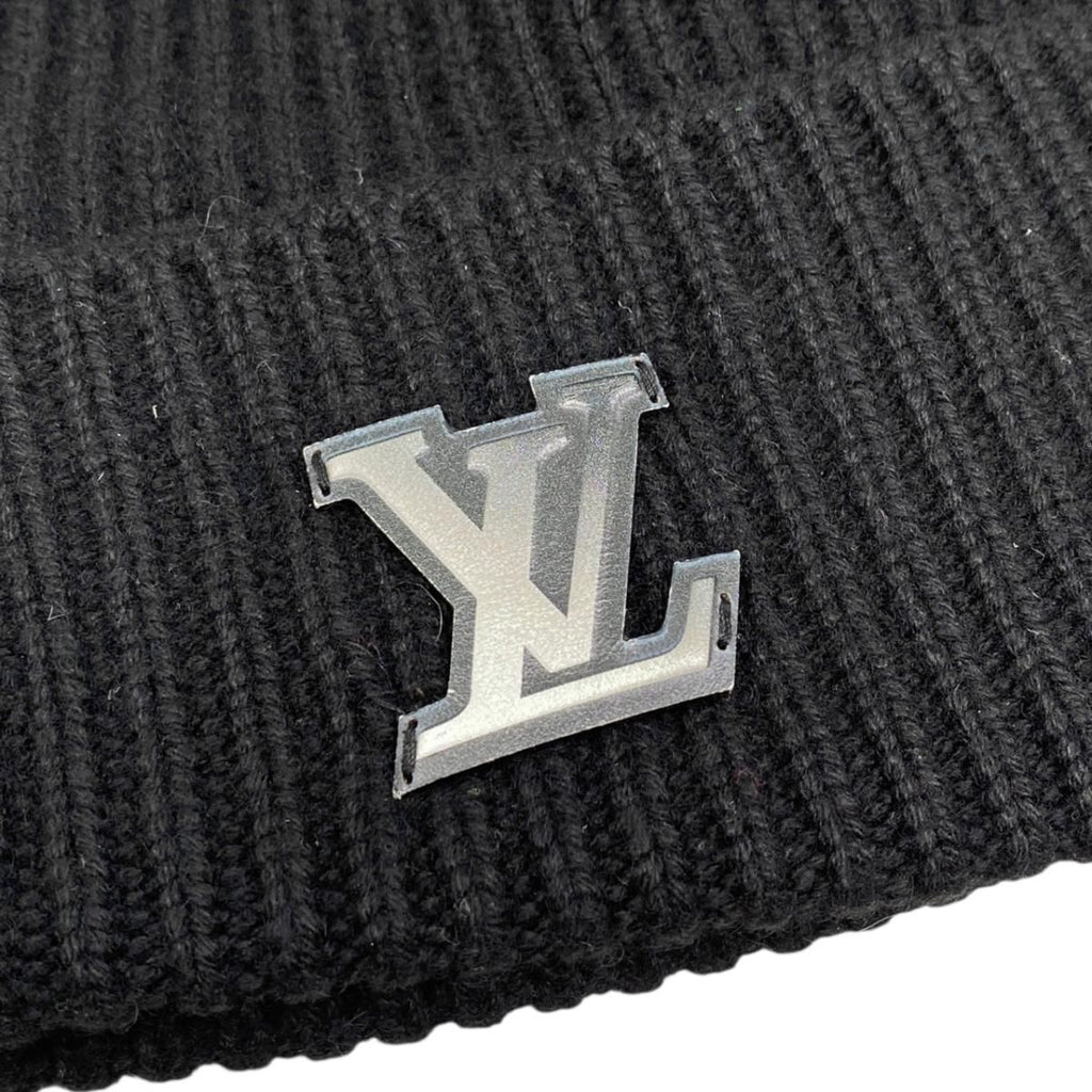 Louis Vuitton Knit Hat Bonnet LV Ahead Cashmere Logo Black — view 3