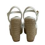 Louis Vuitton Wedge Sole LV Logo Open Toe Espadrille Strap Isola — view 5