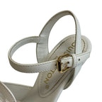 Louis Vuitton Wedge Sole LV Logo Open Toe Espadrille Strap Isola — view 6