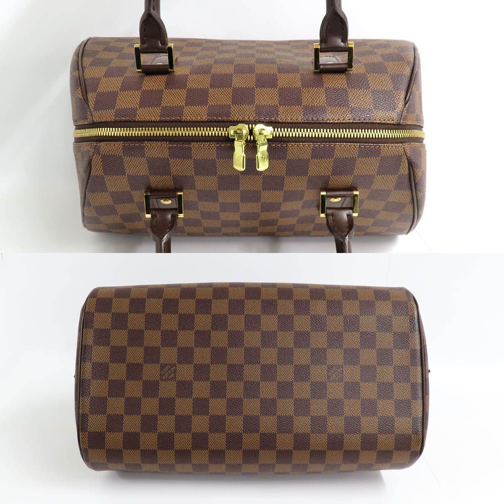 Louis Vuitton Riviera MM Damier Ebene Handbag Brown Gold — view 3