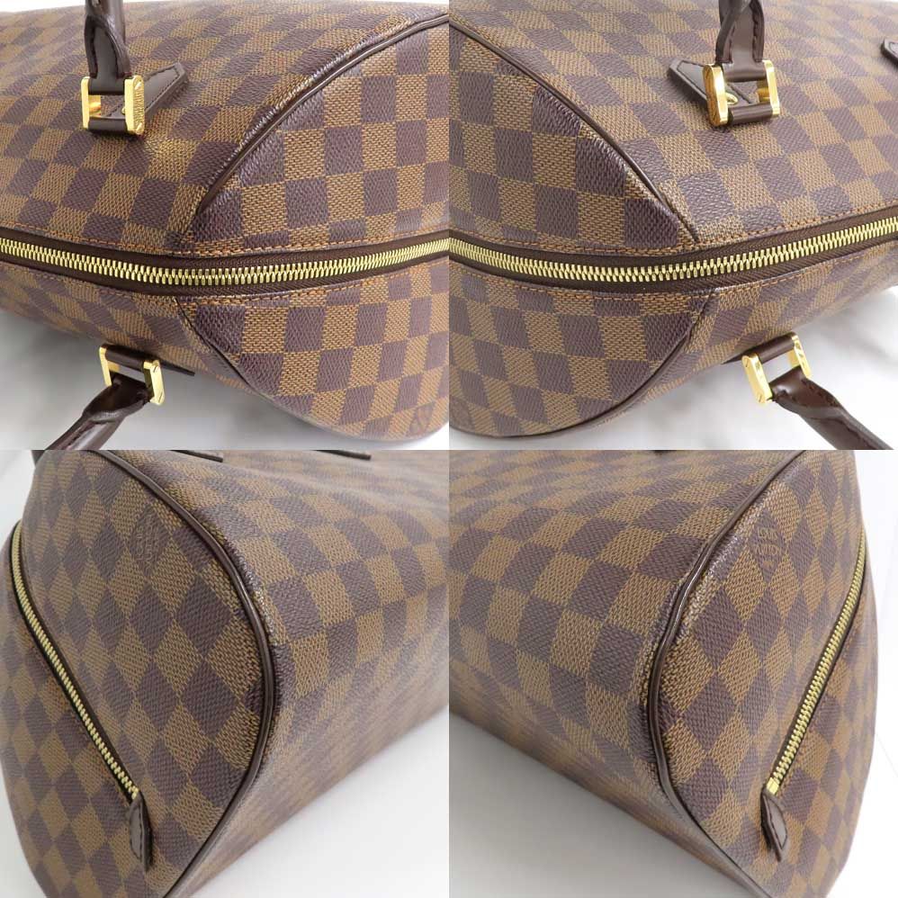 Louis Vuitton Riviera MM Damier Ebene Handbag Brown Gold — view 9