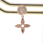 Louis Vuitton Monogram Earrings 18K Pink Gold Flower