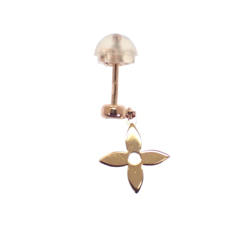 Louis Vuitton Monogram Earrings 18K Pink Gold Flower