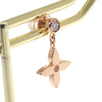 Louis Vuitton Monogram Earrings 18K Pink Gold Flower