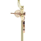 Louis Vuitton Monogram Earrings 18K Pink Gold Flower
