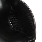Prada Spazzolato Triangle Logo Leather Black 2-Way Shoulder Bag — view 7