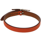 Hermes Behapi Double Tour Swift Metal Orange Bracelet — view 2