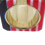 Dior Sorbet Wide Ring L Gold Red Blue
