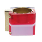 Dior Sorbet Wide Ring L Gold Red Blue — view 4
