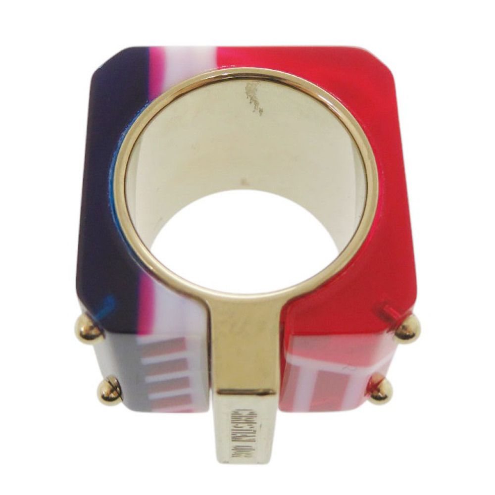 Dior Sorbet Wide Ring L Gold Red Blue — view 6